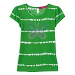 Almost Famous Girl's Plus Tie-Dye Butterfly Top