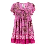 Beautees Girl's Plus Triple Tier Smock Top