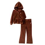 US Polo Assn. Girl's 4-6x Velour Pant Set