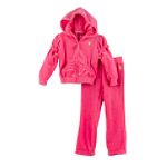 US Polo Assn. Girl's 4-6x Velour Pants Set
