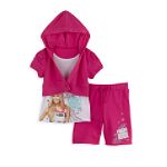 Disney High School Musical Girl's 4-6x 2-Piece Cropped Hooded Top & Bermuda Set