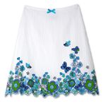 Amy's Closet Girl's 4-6x Gauze Lazer Cut Skirt