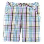 Canyon River Blues Girl's Plus Plaid Bermuda