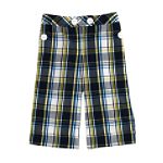 Amy's Closet Girl's 7-16 Plaid Cuffed Bermuda