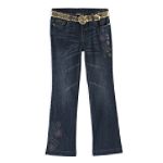 Canyon River Blues Girl's Plus Flare Leg Jean with Multi-Colored Paisley Embroidery