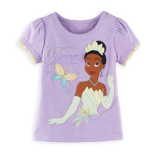 Disney Princess Girl's 4-6x Short Sleeve Tiana Applique Tee