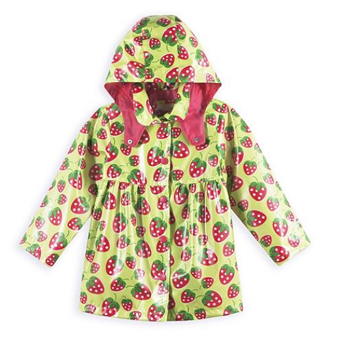 OshKosh Girl's 4-6x Strawberry Print Rain Coat... by 