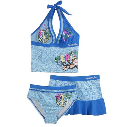  Bobby Jack Girl's 7-16 Peace Halterkini with Skirt 