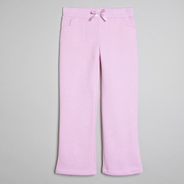 Toughskins Girl's 4-6x Fleece Pants with Heart Pocket