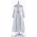 Muneca Girl's 7-12 Satin Communion Dress with Long Sleeve Jacket