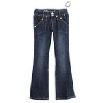 Disney Wizards of Waverly Place Girl's 7-16 Jean with Porkchop Pockets and Bracelet