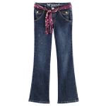 Disney Wizards of Waverly Place Girl's 7-16 Belted Long Jean