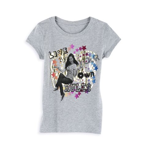 Disney Wizards of Waverly Place Girl's 7-16 "Live by Your Own Rules" Screen Tee
