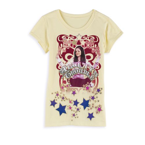 Disney Wizards of Waverly Place Girl's 7-16 "Trouble" Screen Tee