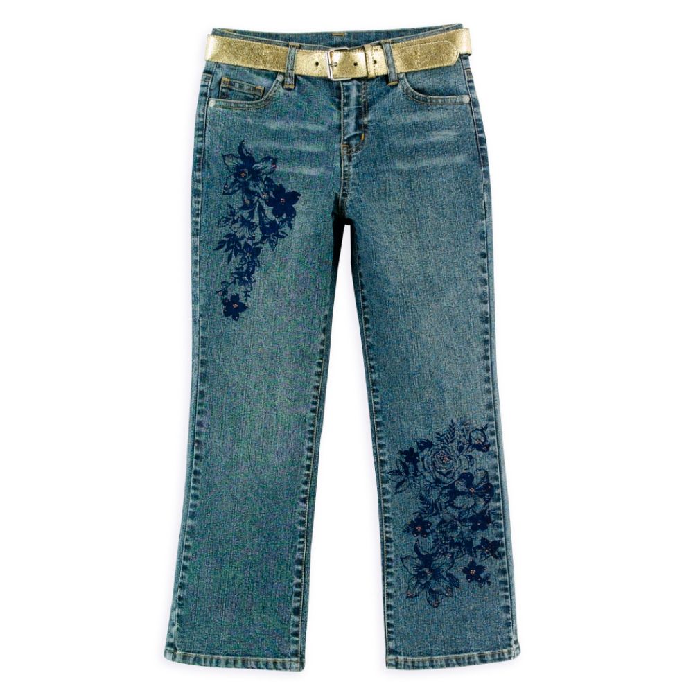 Canyon River Blues Girl's 7-16 Flood with Stencil Flower