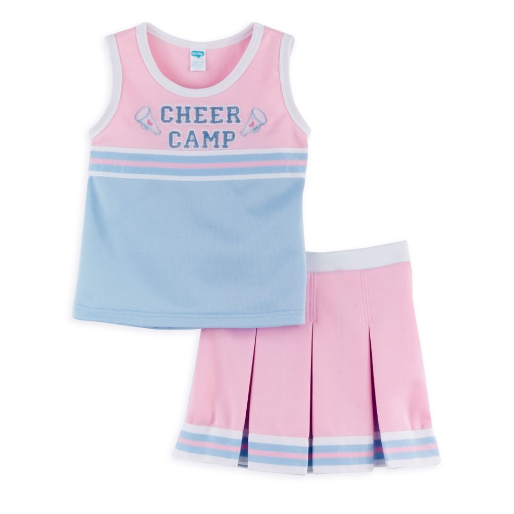 Kids Play Girl's 4-6X 2-Piece Cheerleader Set with Hair Accessory