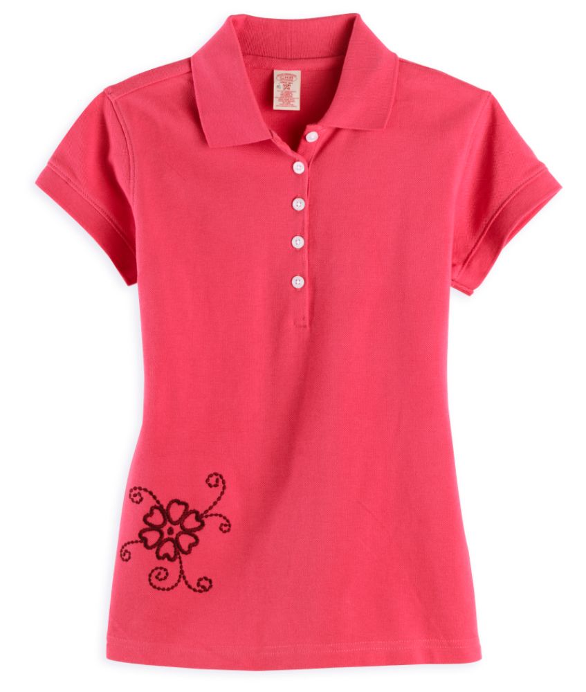 Canyon River Blues Girl's 7-16 Short Sleeve Solid Color Polo