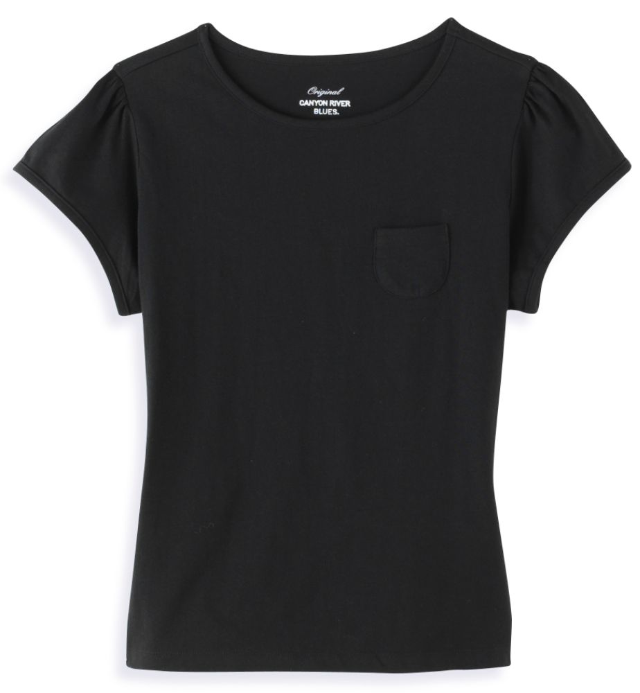 Canyon River Blues Girl's 7-16 Plus Solid Crew Neck Top