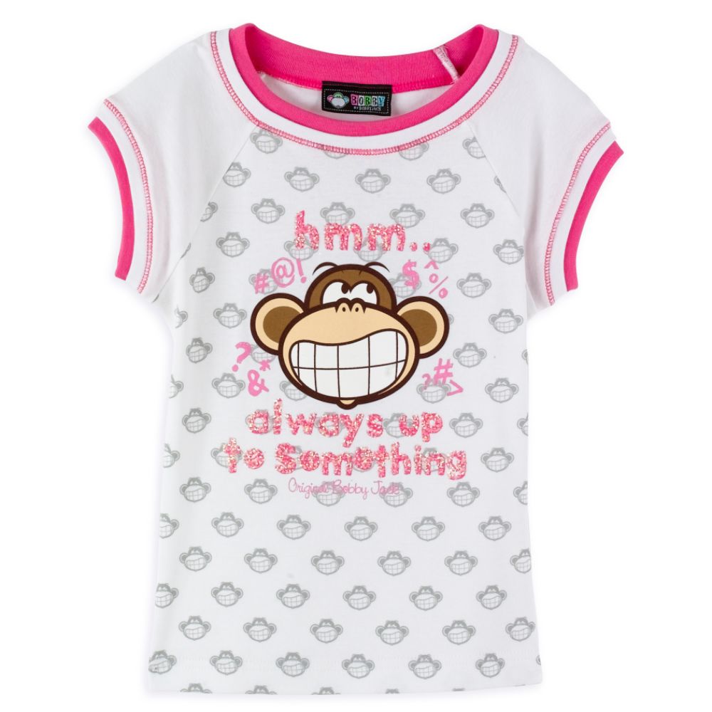 Bobby Jack Girl's 7-16 Always Up To Something Ringer Screen
