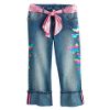 Girl's Plus Capri With Extreme Cuff, Hologram Butterflies