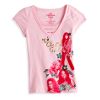 Girl's Plus V-Neck Screen Tee