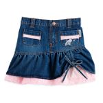 The Cheetah Girls Denim Skirt with Crochet Trim
