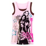 The Cheetah Girls Pink Mock Layered Block Print Tank