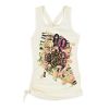 Girl's Plus Tie Back Racer Tank with Gathers