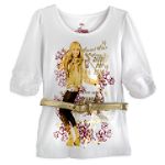 Hannah Montana Girl's 4-6X Belted Elbow Length Sleeve Top