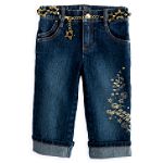 Hannah Montana Girl's 4-6X Embroidered Denim Skimmer