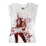 Hannah Montana Girl's 4-6X Ruffle Raglan Knit Top