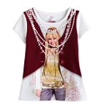 Hannah Montana Girl's 4-6X Faux Vest & Necklace Screen Tee