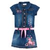 Short Sleeve Denim Dress