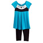 Girl Code Girl's 7-16 Jemmed Tunic with Legging Set