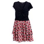 Speechless Girl's 7-16 Plus Triple Tier Dot Print Dress