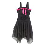 Amy's Closet Jagged Hem Rouched Rumba Dress