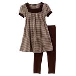 Speechless Girl's 7-16 Plus Stripe Tunic with Legging Set