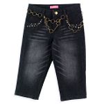 Southpole Girl's 7-16 Denim Skimmer, Chain Belt