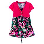 Personal Identity Girl's 7-16 Printed Tunic Top with Shrug