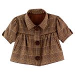 Canyon River Blues Girl's 7-16 Herringbone Plaid Swing Jacket
