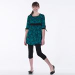 Canyon River Blues Girl's 7-16 Empire Top with Capri Leggings