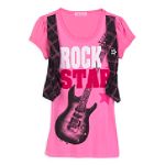 Fang Girl's 7-16 Rock Star Screen with Plaid Vest