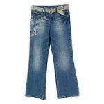 Vanilla Star Girl's 7-16 Slim Floral Patch Embroidered Jean