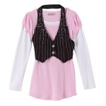 Knitworks Girl's 7-16 Long Sleeve Top with Vest
