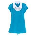 Personal Identity Girl's 7-16 Woven Collar Layered
