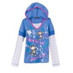Bobby Jack Girl's 7-16 Long Sleeve Layered Hoodie