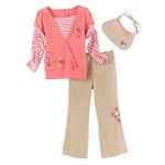 Kids Play Girl's 4-6X Layered Top & Pant Set
