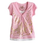 Southpole Girl's 4-6X Layered Knit Top