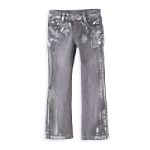 Hannah Montana Girl's 4-6X Silver Foil Jeans