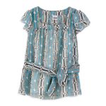 Hannah Montana Girl's 4-6X Square Neck Chiffon Flutter Blouse